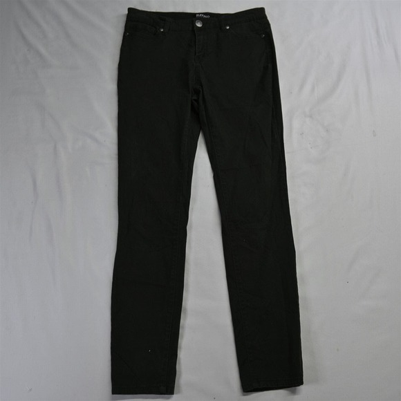 Buffalo David Bitton 2 / 26 Hope Mid Rise Skinny Dark Green Denim Womens Jeans - Picture 1 of 7